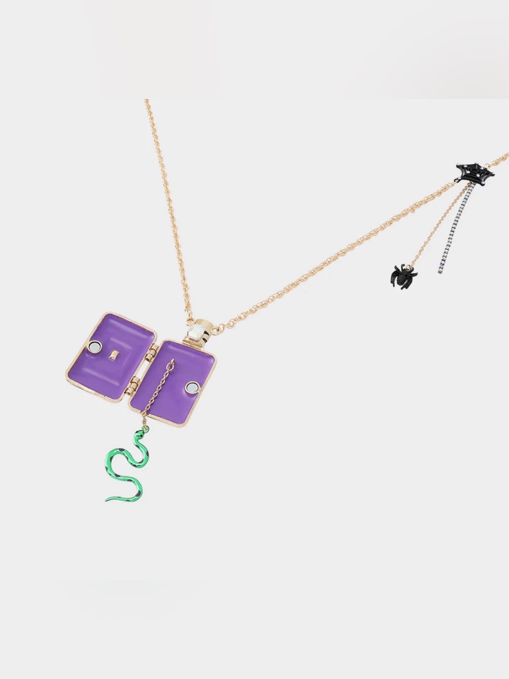 BETSEY JOHNSON POISON HALLOWEEN LONG PENDANT NECKLACE - NWT - Picture 5 of 6